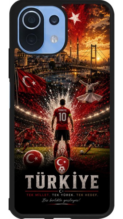Coque Xiaomi Mi 11 Lite 5G - Silicone rigide noir Football Turquie splash 2026