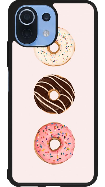 Xiaomi Mi 11 Lite 5G Case Hülle - Silikon schwarz Spring 23 donuts