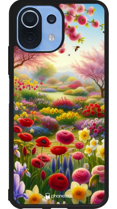 Coque Xiaomi Mi 11 Lite 5G - Silicone rigide noir Spring 25 Bouquet printemps Coque Xiaomi Mi 11 Lite 5G - Silicone rigide noir Spring 25 Bouquet printemps