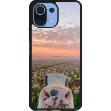 Xiaomi Mi 11 Lite 5G Case Hülle - Silikon schwarz Cow with tulips Spring 2026