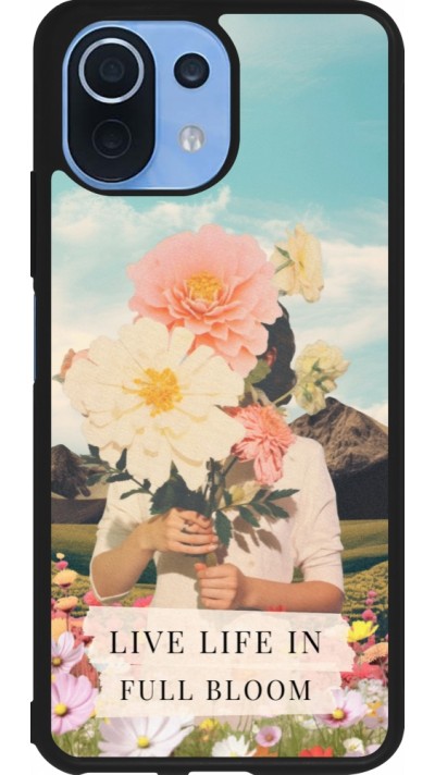 Xiaomi Mi 11 Lite 5G Case Hülle - Silikon schwarz Live life in full moon Spring 2026