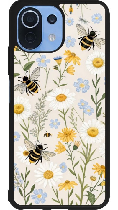 Xiaomi Mi 11 Lite 5G Case Hülle - Silikon schwarz Pattern bees Spring 2026