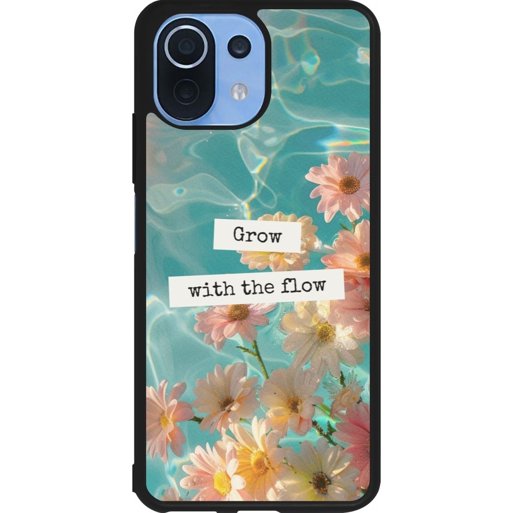 Xiaomi Mi 11 Lite 5G Case Hülle - Silikon schwarz Summer 2025 Grow with the flow