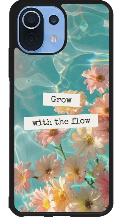 Xiaomi Mi 11 Lite 5G Case Hülle - Silikon schwarz Summer 2025 Grow with the flow