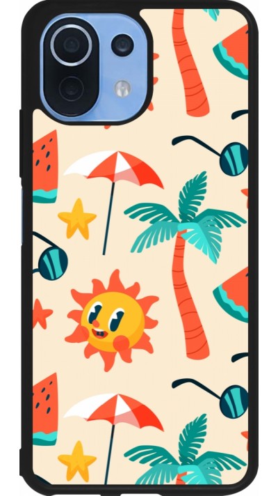Xiaomi Mi 11 Lite 5G Case Hülle - Silikon schwarz Summer 2025 Pattern soleil