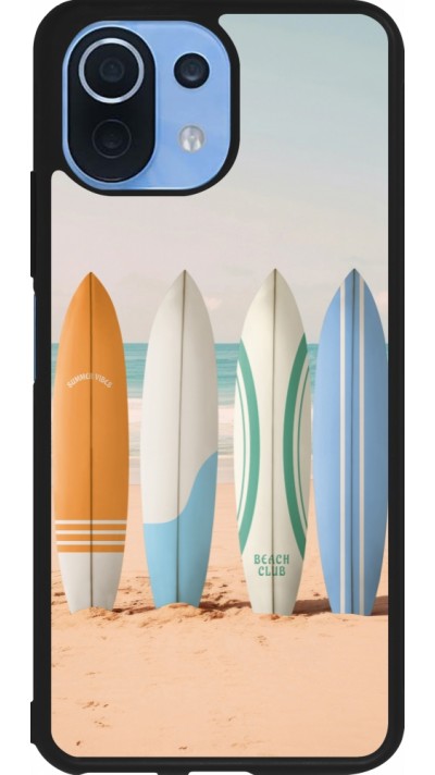 Xiaomi Mi 11 Lite 5G Case Hülle - Silikon schwarz Summer surfboard 2025
