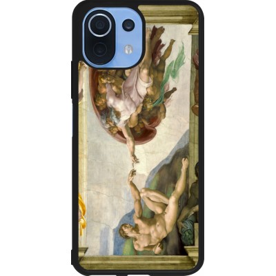 Xiaomi Mi 11 Lite 5G Case Hülle - Silikon schwarz Kunstbild - Die Erschaffung Adams - Michelangelo