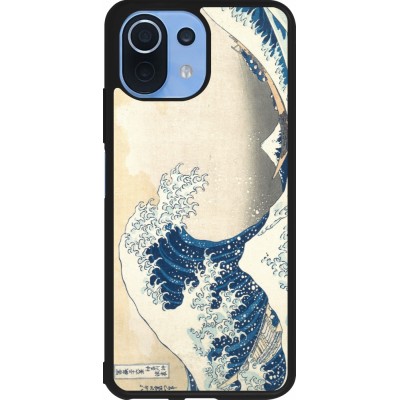 Xiaomi Mi 11 Lite 5G Case Hülle - Silikon schwarz Kunstbild - Die große Welle vor Kanagawa - Hokusai