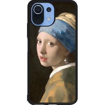 Xiaomi Mi 11 Lite 5G Case Hülle - Silikon schwarz Kunstbild - Das Mädchen mit dem Perlenohrring - Jan Vermeer