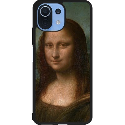 Xiaomi Mi 11 Lite 5G Case Hülle - Silikon schwarz Kunstbild - Mona Lisa - Leonardo de Vinci