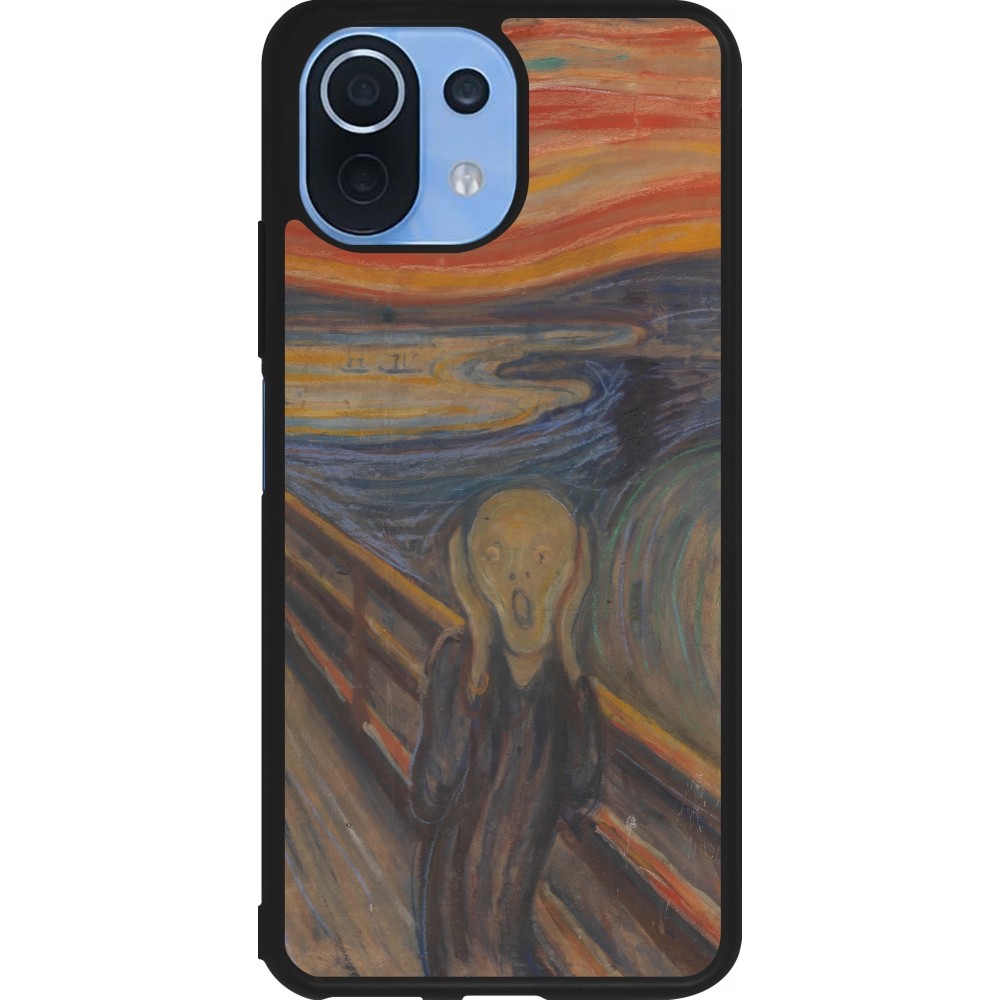 Xiaomi Mi 11 Lite 5G Case Hülle - Silikon schwarz Kunstbild - Der Schrei - Edvard Munch