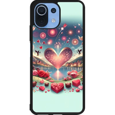 Xiaomi Mi 11 Lite 5G Case Hülle - Silikon schwarz Valentin 2025 Schick