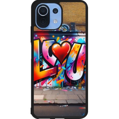 Xiaomi Mi 11 Lite 5G Case Hülle - Silikon schwarz Valentin 2025 Liebe U Tag