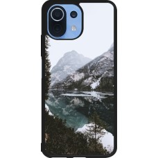Coque Xiaomi Mi 11 Lite 5G - Silicone rigide noir Winter 22 snowy mountain and lake