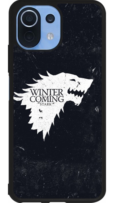 Xiaomi Mi 11 Lite 5G Case Hülle - Silikon schwarz Winter is coming Stark