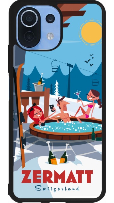 Xiaomi Mi 11 Lite 5G Case Hülle - Silikon schwarz Zermatt Mountain Jacuzzi