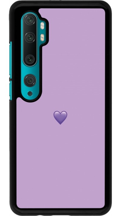 Xiaomi Mi Note 10 / Note 10 Pro Case Hülle - Valentine 2023 purpule single heart