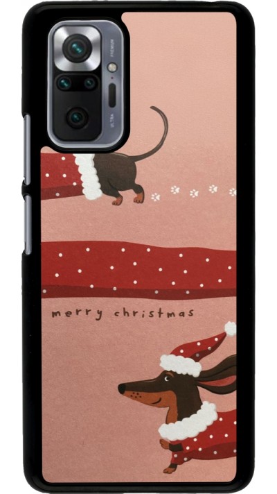 Coque Xiaomi Redmi Note 10 Pro - Christmas 25 Teckel Merry Xmas