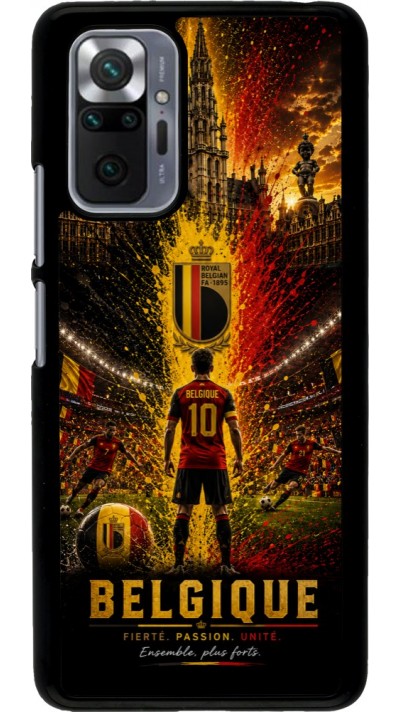 Coque Xiaomi Redmi Note 10 Pro - Football Belgique splash 2026