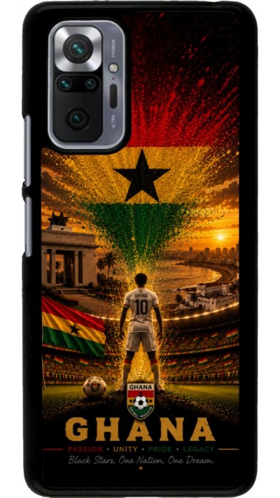 Coque Xiaomi Redmi Note 10 Pro - Football Ghana splash 2026
