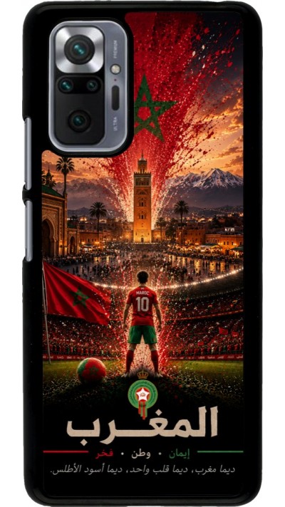 Coque Xiaomi Redmi Note 10 Pro - Football Maroc splash 2026