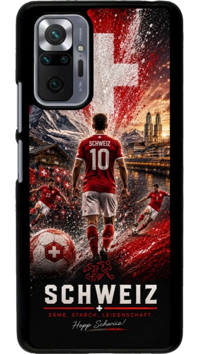 Coque Xiaomi Redmi Note 10 Pro - Football Schweiz splash 2026