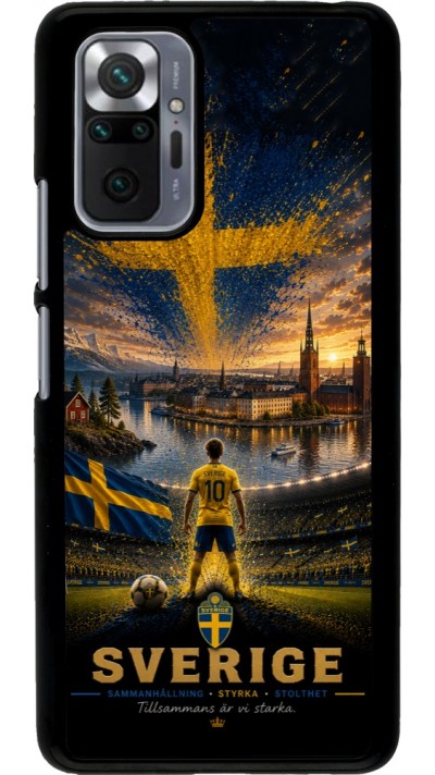 Coque Xiaomi Redmi Note 10 Pro - Football Suède splash 2026