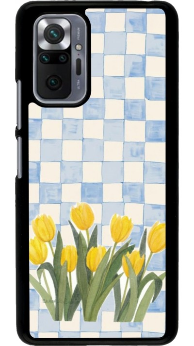 Xiaomi Redmi Note 10 Pro Case Hülle - Blue vichy tulips Spring 2026