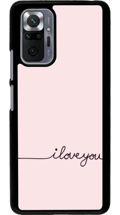 Xiaomi Redmi Note 10 Pro Case Hülle - Valentine 2023 i love you writing