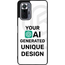 Xiaomi Redmi Note 10 Pro Max Case Hülle - Silikon schwarz Weltweit einzigartig erstellt dank Deiner Kreativität und künstlicher Intelligenz (KI)