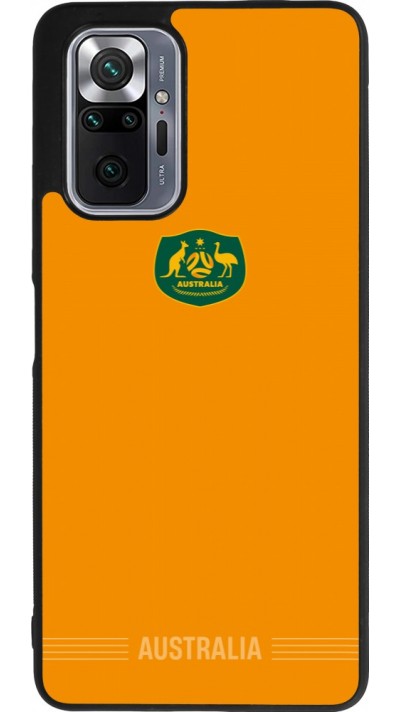 Coque Xiaomi Redmi Note 10 Pro Max - Silicone rigide noir Maillot de football Australie 2026 personnalisable
