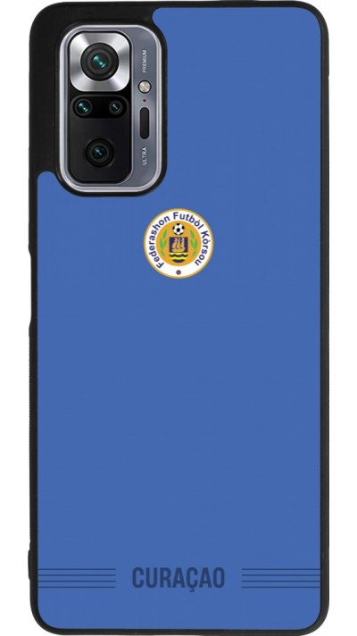Coque Xiaomi Redmi Note 10 Pro Max - Silicone rigide noir Maillot de football Curaçao 2026 personnalisable
