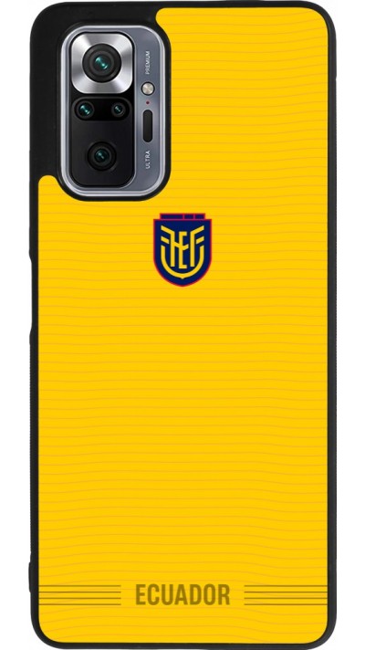 Coque Xiaomi Redmi Note 10 Pro Max - Silicone rigide noir Maillot de football E?quateur 2026 personnalisable