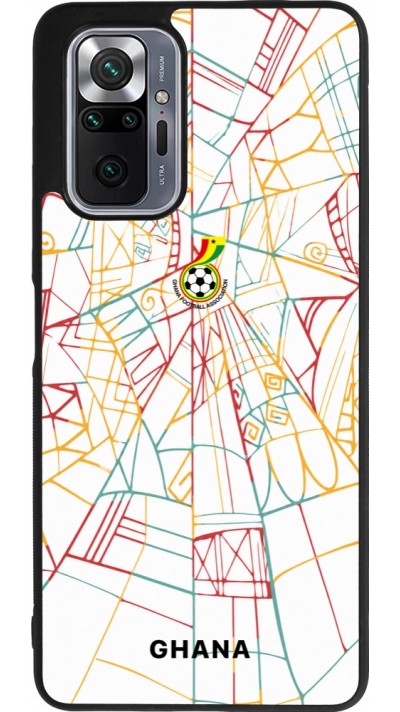Coque Xiaomi Redmi Note 10 Pro Max - Silicone rigide noir Maillot de football Ghana 2026 personnalisable