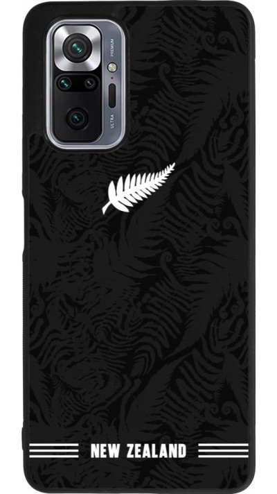 Coque Xiaomi Redmi Note 10 Pro Max - Silicone rigide noir Maillot de football Nouvelle-Zélande 2026 personnalisable