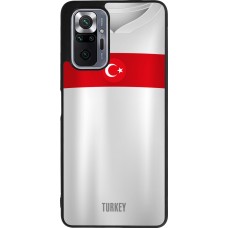 Xiaomi Redmi Note 10 Pro Max Case Hülle - Silikon schwarz Türkei personalisierbares Fussballtrikot