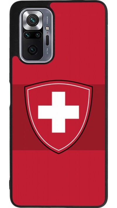 Xiaomi Redmi Note 10 Pro Max Case Hülle - Silikon schwarz Hockey World Championship Ecusson Suisse