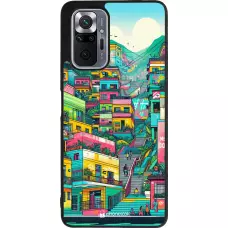 Coque Xiaomi Redmi Note 10 Pro Max - Silicone rigide noir Medellin Comuna 13 Art
