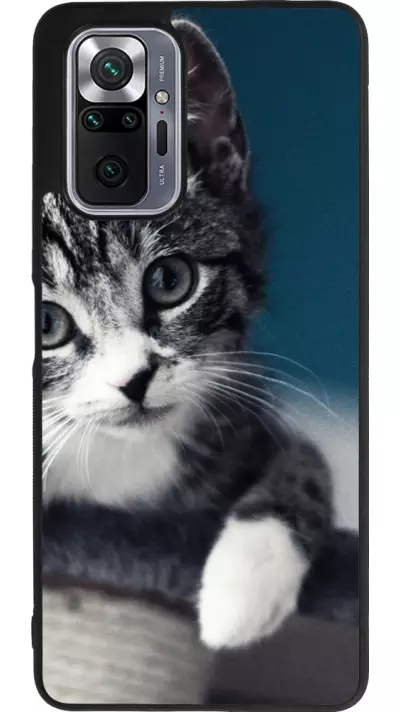Coque Xiaomi Redmi Note 10 Pro Max - Silicone rigide noir Meow 23