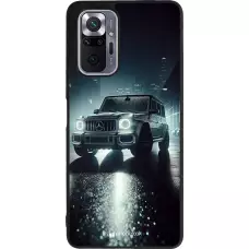 Coque Xiaomi Redmi Note 10 Pro Max - Silicone rigide noir Mercedes G AMG Night
