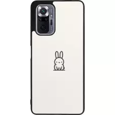 Coque Xiaomi Redmi Note 10 Pro Max - Silicone rigide noir Minimal bunny cutie