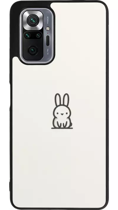 Coque Xiaomi Redmi Note 10 Pro Max - Silicone rigide noir Minimal bunny cutie