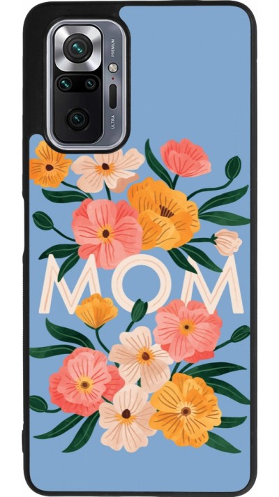 Xiaomi Redmi Note 10 Pro Max Case Hülle - Silikon schwarz Mom 2026 Flowers
