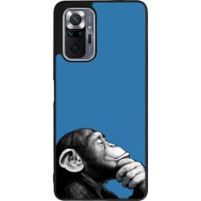 Xiaomi Redmi Note 10 Pro Max Case Hülle - Silikon schwarz Monkey Pop Art