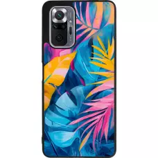 Coque Xiaomi Redmi Note 10 Pro Max - Silicone rigide noir Palms Blue