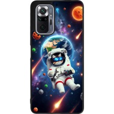 Xiaomi Redmi Note 10 Pro Max Case Hülle - Silikon schwarz VR SpaceCat Odyssee