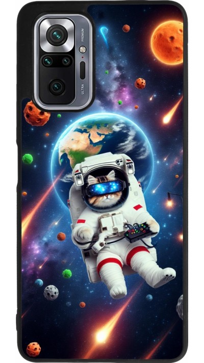 Coque Xiaomi Redmi Note 10 Pro Max - Silicone rigide noir VR SpaceCat Odyssey