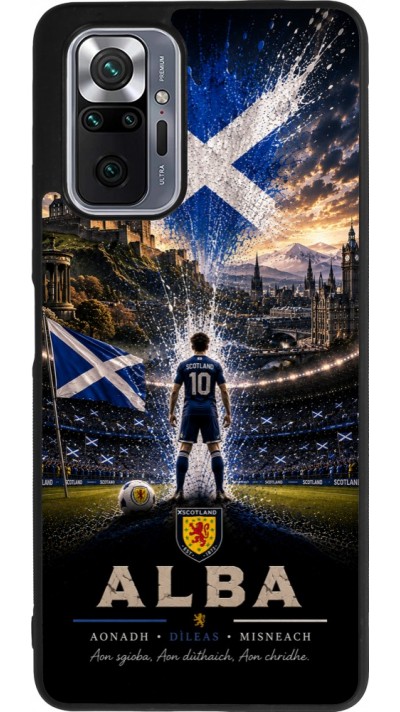 Coque Xiaomi Redmi Note 10 Pro Max - Silicone rigide noir Football Écosse splash 2026