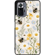 Xiaomi Redmi Note 10 Pro Max Case Hülle - Silikon schwarz Pattern bees Spring 2026