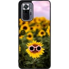 Xiaomi Redmi Note 10 Pro Max Case Hülle - Silikon schwarz Sunflower with glasses Spring 2026
